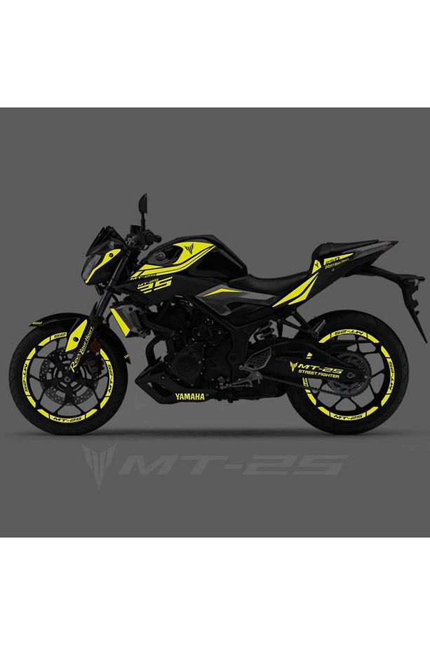 Mt 25 Full Grenaj Sticker Set Custom Neon Sarı Mt 25 - 4