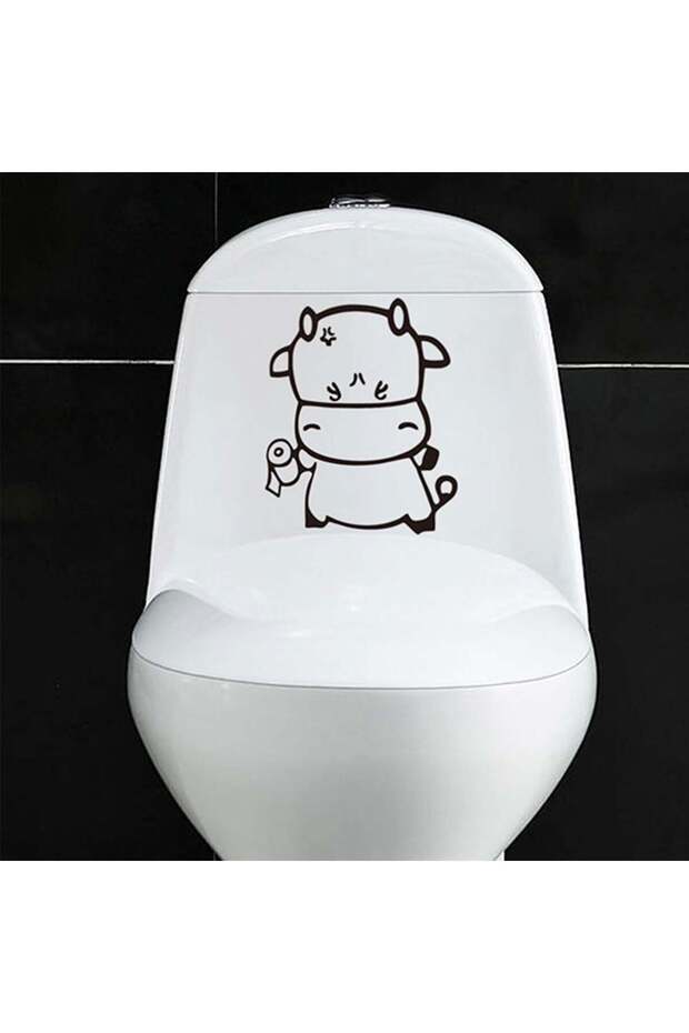 Cow Toilet Sticker