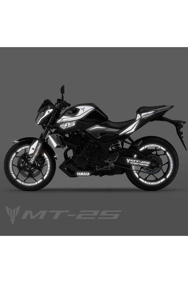 Mt 25 Full Grenaj Sticker Set Custom Reflektif Gümüş Beyaz Mt 25 - 4