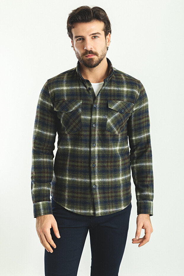 Gömlek Üstten Düğmeli - 1