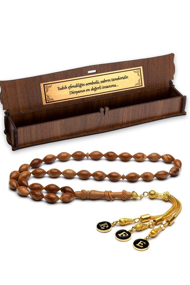 Wooden Boxed Gift Letter Tasseled 7x11mm Kuka Rosary