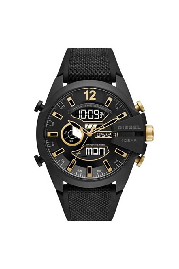 Dz4552 51mm Black Silicone Strap Men's Wristwatch