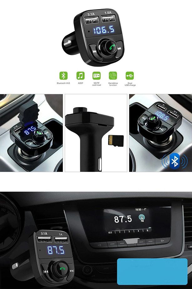 Renault Megane 2 Symbol Clio R9 R11 R12 R19 Uygun Bluetooth Fm Transmitter Araç Çakmaklık Şarj Aleti - 6