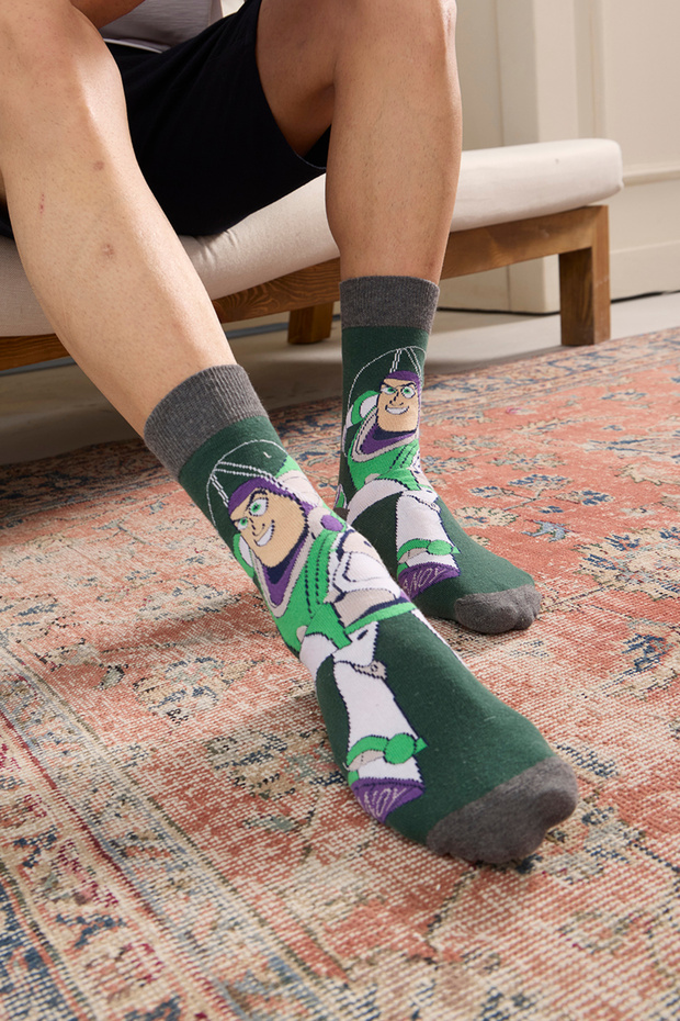 Buzz Lightyear Renkli Çorap - 3