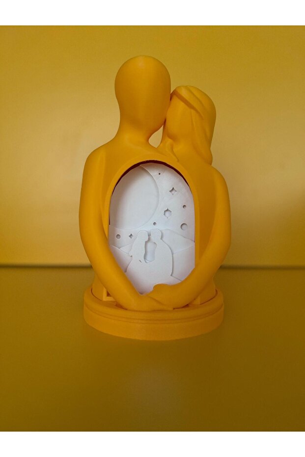 Farklı Renklerde Işıklı Sarı Biblo Gece Lambası - 4