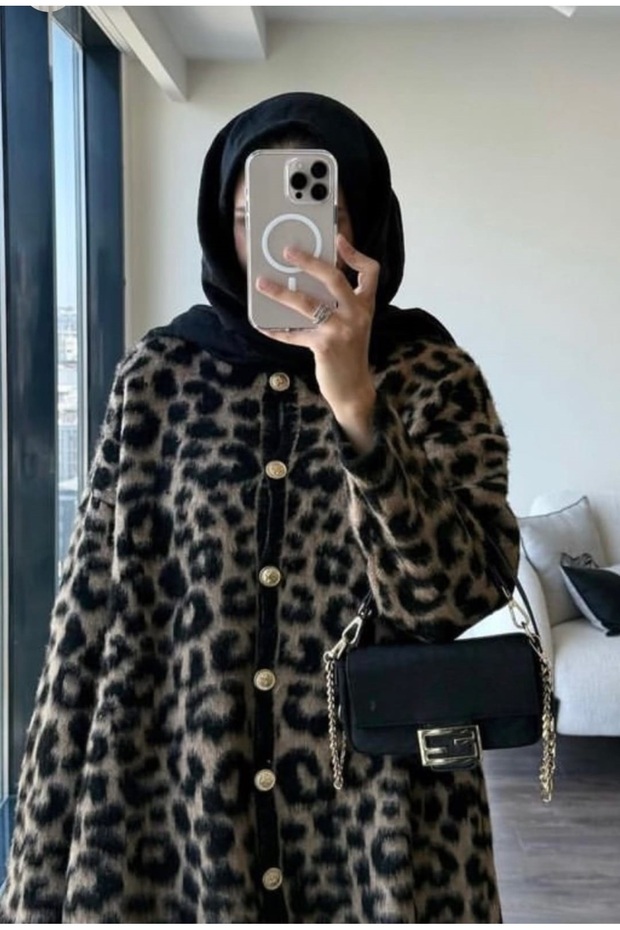 Leopar Triko Hırka - 2