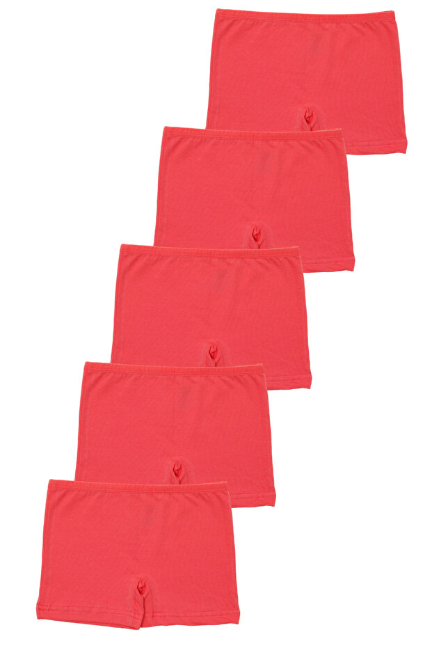 Pink Girls' Boxer Tights 5 Pack Cotton Lycra