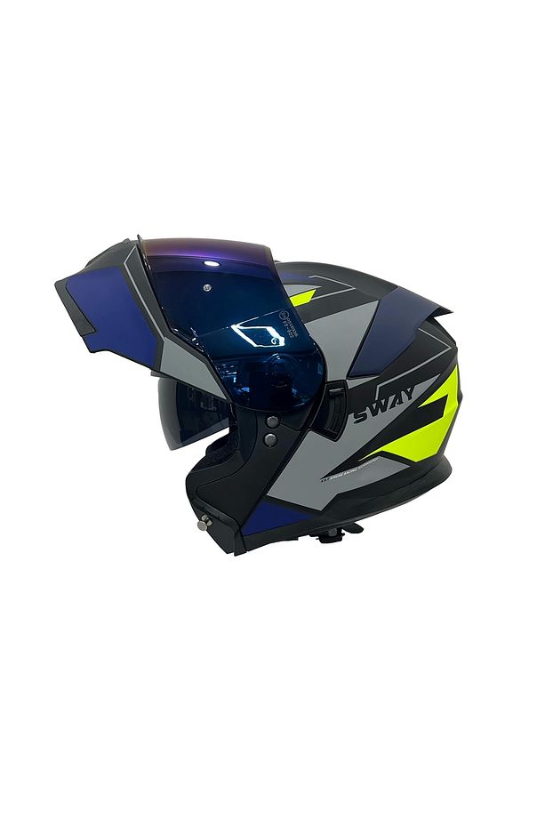 Kask Sw 912 B1 Blue Çene Açılır - 3
