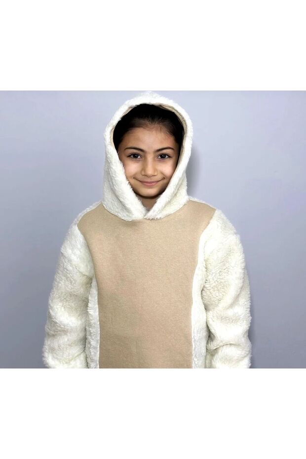 peluş çocuk sweatshirt