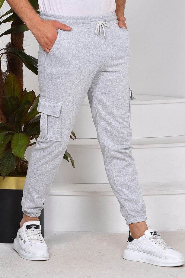 Kargo Cep Unisex Paça Lastikli Eşofman Altı - 1