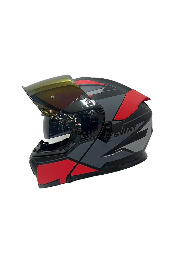 Kask Sw 912 C1 Red Çene Açılır - 3