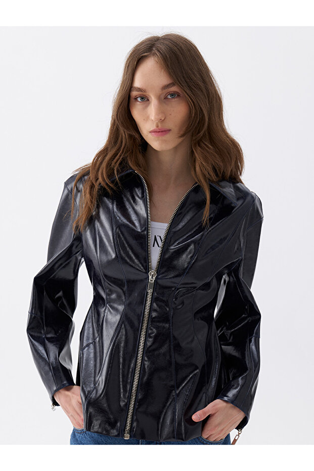 Suni Deri Ceket - 1