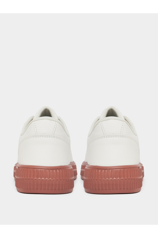Solid Gum Sole Sneakers - 4