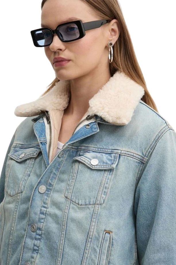 Pamuklu Regular Fit Çift Taraflı Kot Ceket  KOT CEKET DW0DW19631 1AB - 5