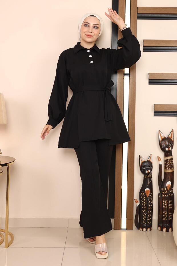 Schlitzanzug Schwarz 19129 - 1