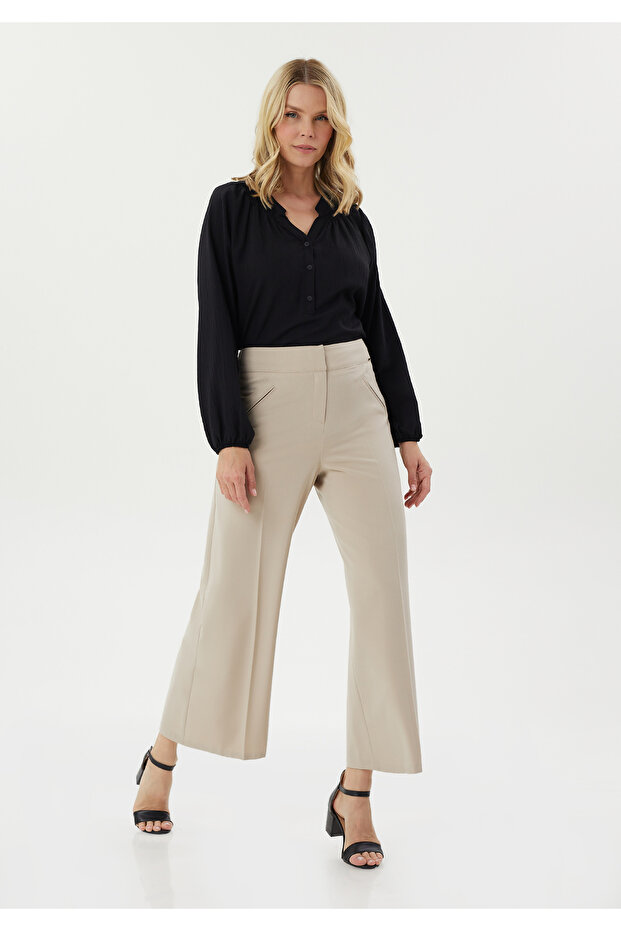 Women's High Waist Wide Leg Trousers