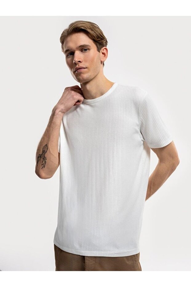 Kısa Kol Erkek T-Shirt LF2034585 - 1