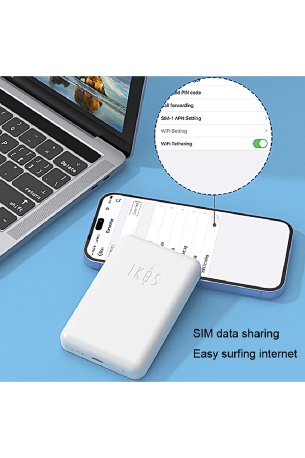 IKOS K6 Awireless çift üçlü SIM adaptörü iPhone için-2 veya 4 SIM kart aynı anda aktif-WiFi - 4