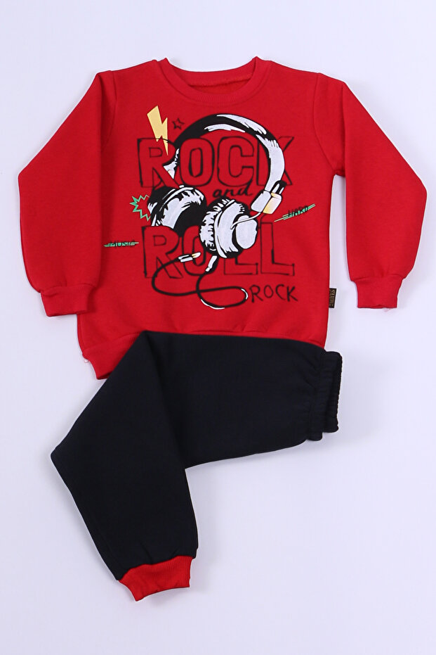 Boy's 3 Thread Tracksuit Set - Character Printed E7 - 2