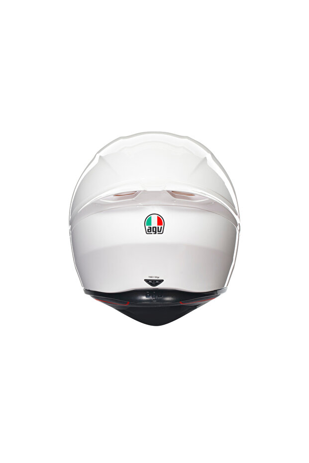 K1 S Mono White Kapalı Kask - 5