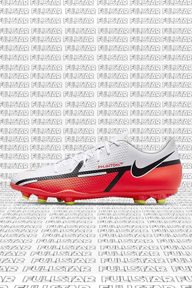Phantom G. T. 2 Club F. G. / M. G. Unisex Soccer Shoes Beyaz Kırmızı Krampon - 1