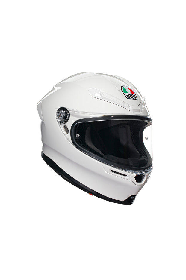 K6 S Mono White Kapalı Kask - 1