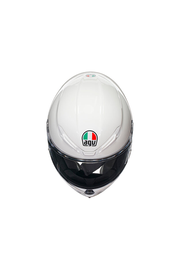 K6 S Mono White Kapalı Kask - 4