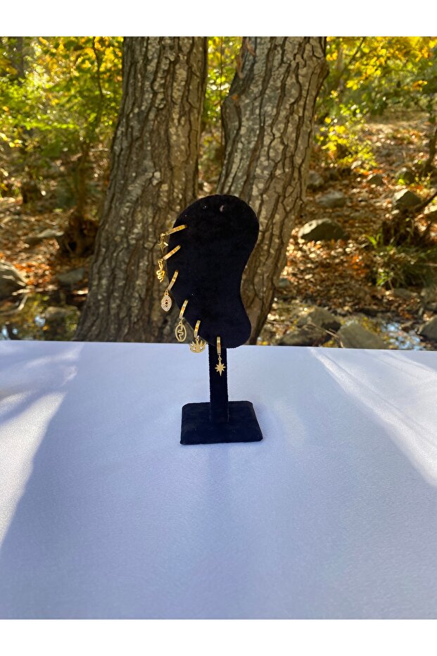 EDMirinda 6'lı Set / Kombin Çelik Küpe - 2