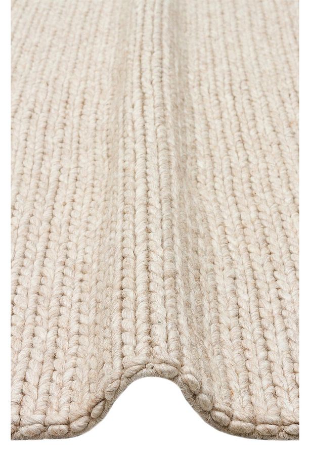 JADE BASKETWEAVE BEIGE  Naturel Kazak Örgü Desenli El Dokuma Örgü Halı - 2