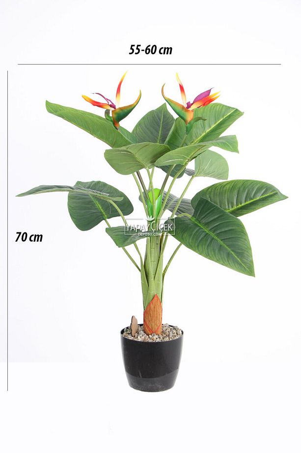Yapay Ağaç Çiçekli Starliçe Btikisi 70 cm(12 Yaprak-2 Çiçekli) - 3