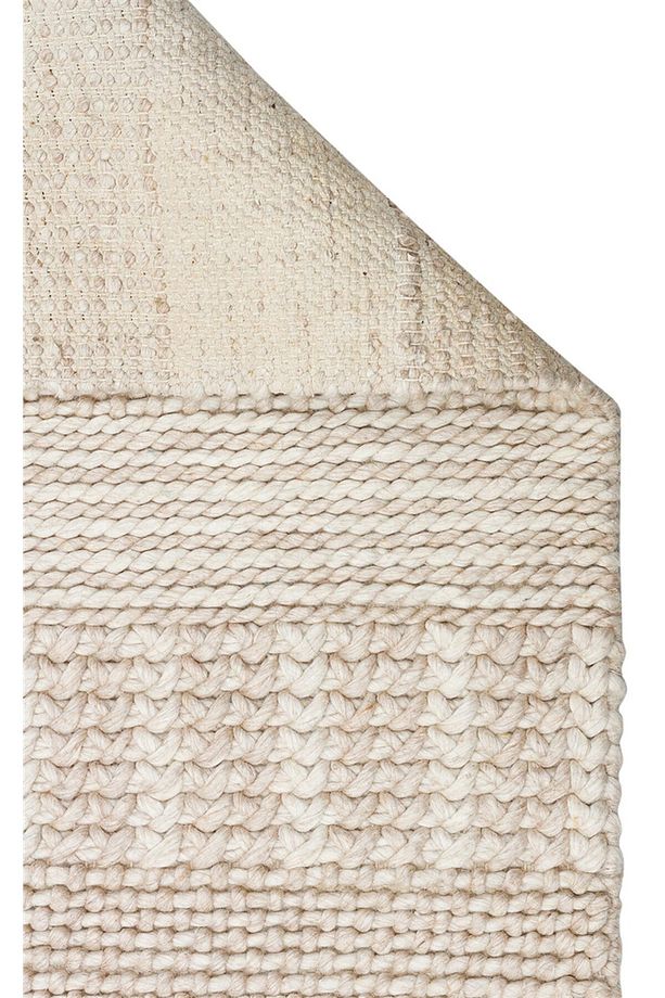 JADE J352 BEIGE  Naturel Kazak Örgü Desenli El Dokuma Örgü Halı - 5
