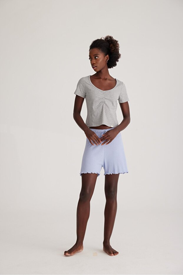 Women's Loungewear T-Shirt Gray-Melange