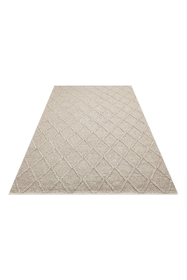 JADE DIAMOND BROWN  Naturel Kazak Örgü Desenli El Dokuma Örgü Halı - 6