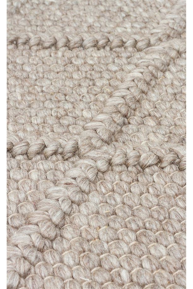 JADE DIAMOND BROWN  Naturel Kazak Örgü Desenli El Dokuma Örgü Halı - 4
