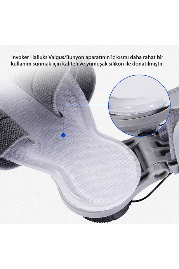 Ayarlı Ayak Baş Parmak Kemik Düzeltici Başparmak Eğriliği Düzeltme Halluks Valgus Bunyon Gece Ateli - 6