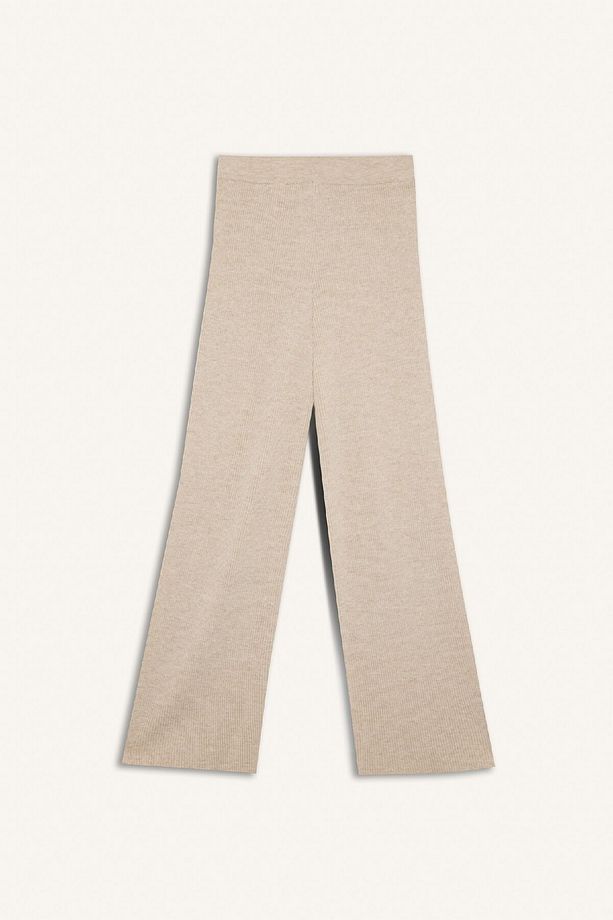 Triko Pantolon Regular Fit Basic Düz Beli Lastikli Düz Paça D6912ax24wn - 3