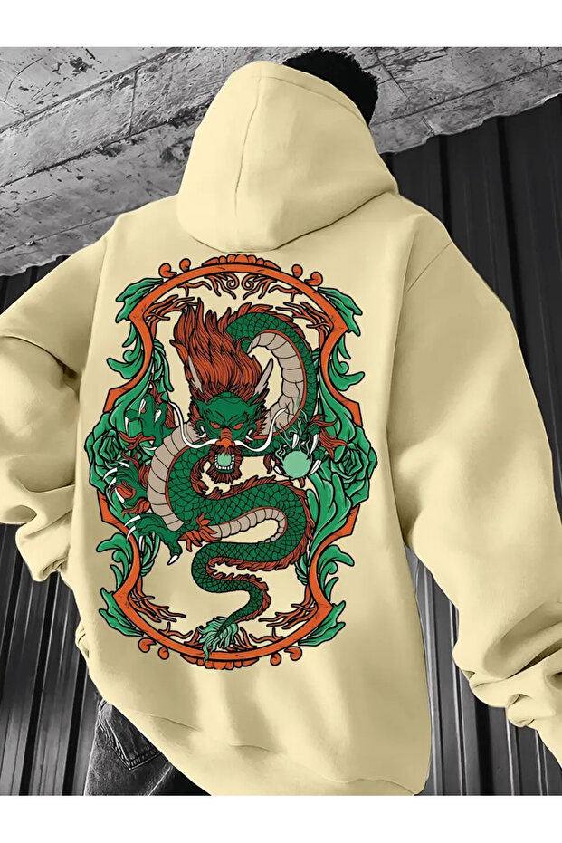 Dragon Design Hooded Sweatshirt