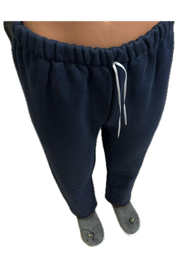 Lacivert İçi Pamuklu Pijama Altı Tek Alt - 2