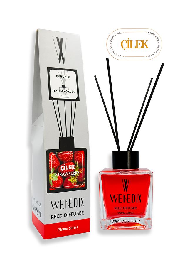 ÇİLEK 100 Ml Bambu Çubuklu Ortam Kokusu - 1