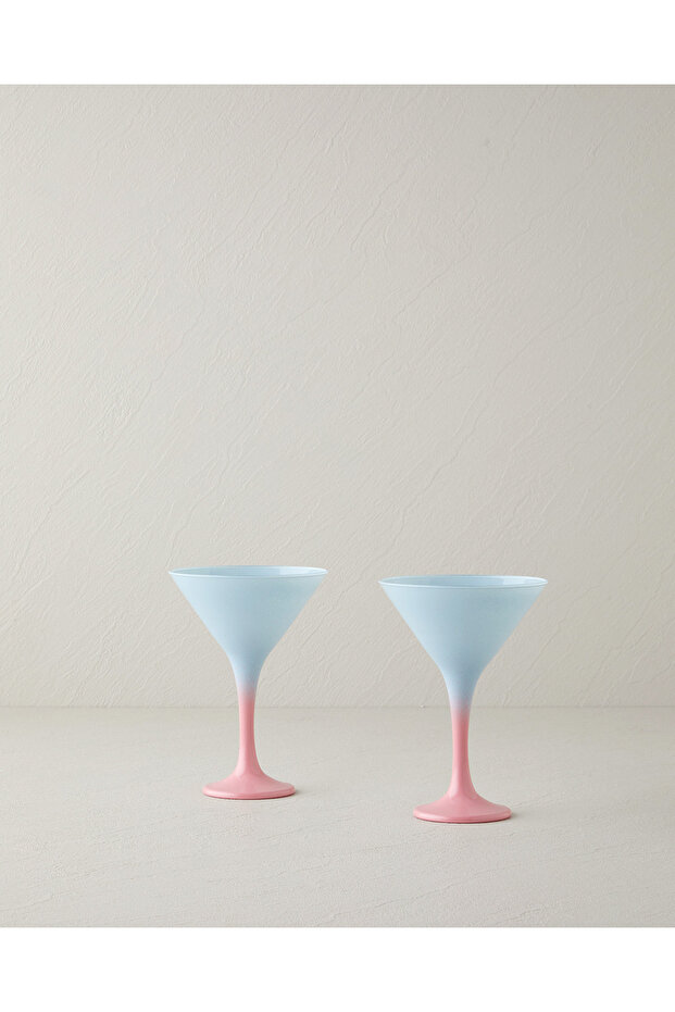 Whitney Glass 2-Piece Cup 175 ml Blue - Pink