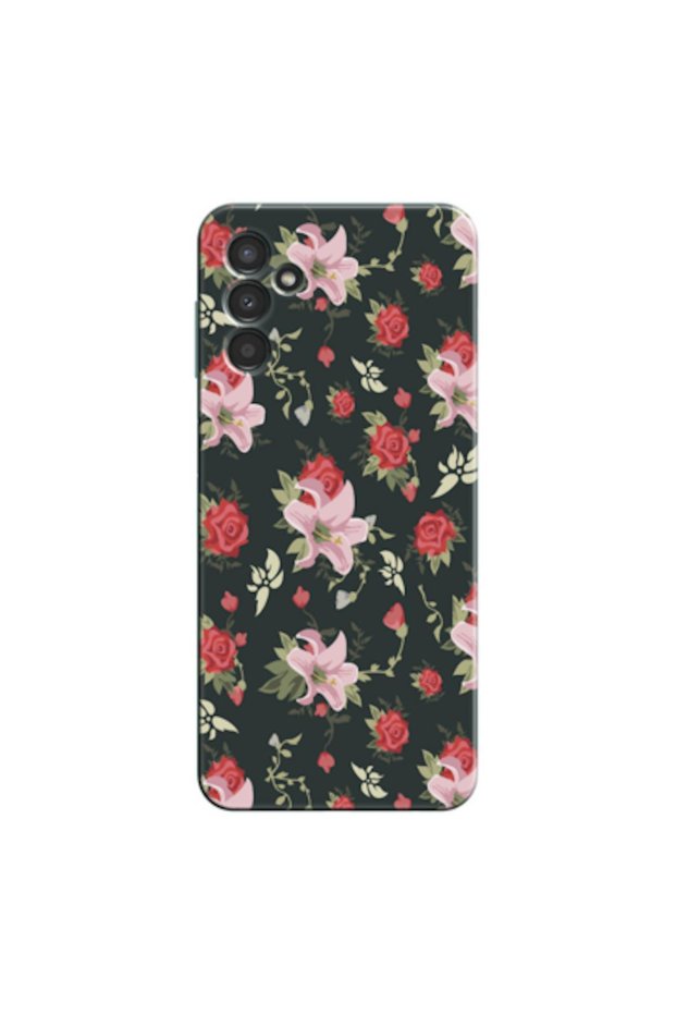 Samsung Galaxy A34 Compatible Case Spring Flowers 1 Silicone Case (Printed)