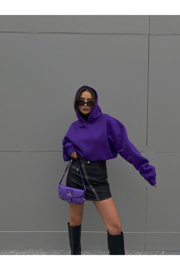 Unisex Soft Mor Basic Sweatshirt Hoodie - 6