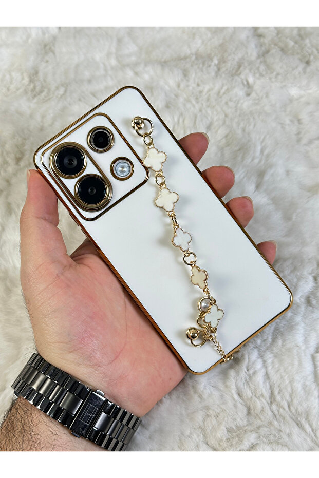 Redmi Note 13 Pro 5g (Overseas) - Dirt-Repellent Glossy Camera Protection Silicone Handset with Hand Grip