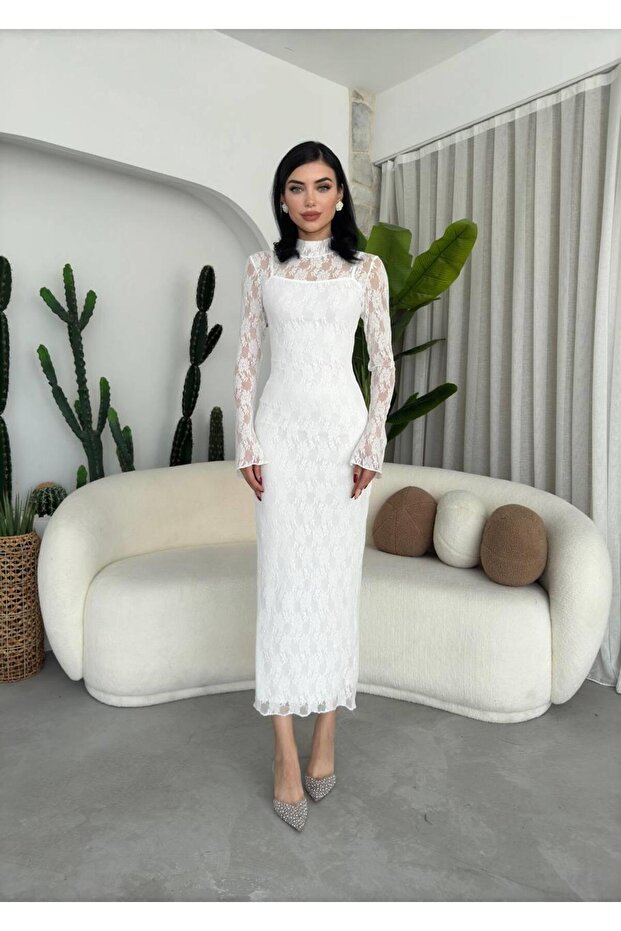 Charlie Dantel Uzun Elbise - 1