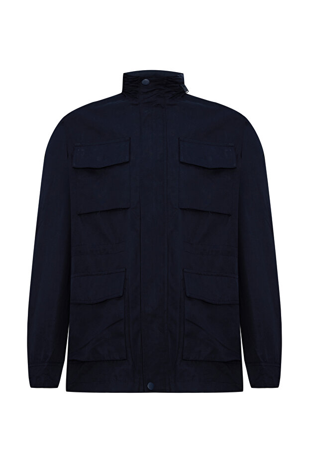 KAPÜŞONLU ÇOK CEPLİ MONT - 5