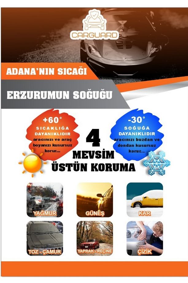 Tüm Hatchback Araçlar Ile Uyumlu Lüks Miflonlu Araba Brandası Çadır Örtü - 6