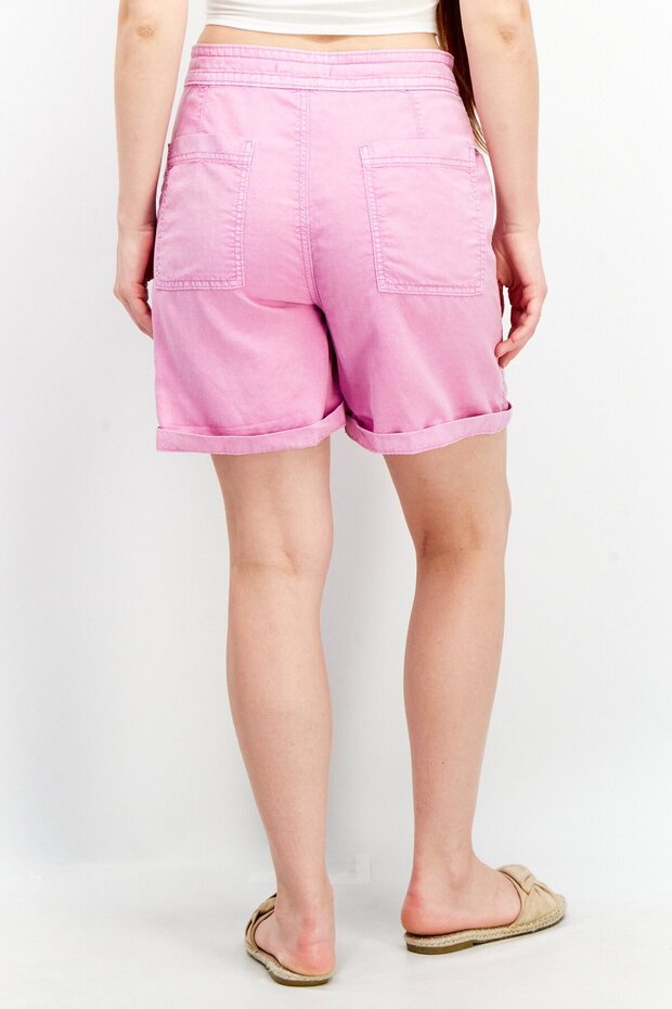 شورت نسائي أساسي برباط، لون بنفسجي - 4