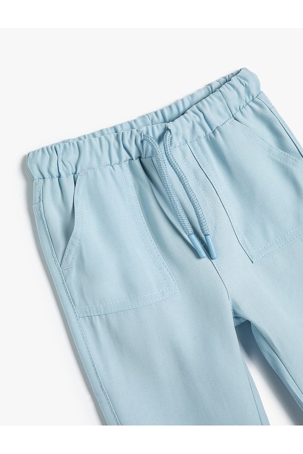 Basic Jogger Pantolon Viskon Kumaş - 3