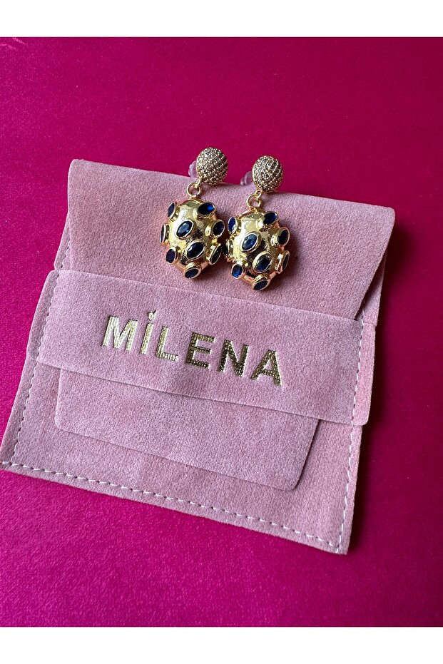 Milena Istanbul Natural Stone Dangle Earrings
