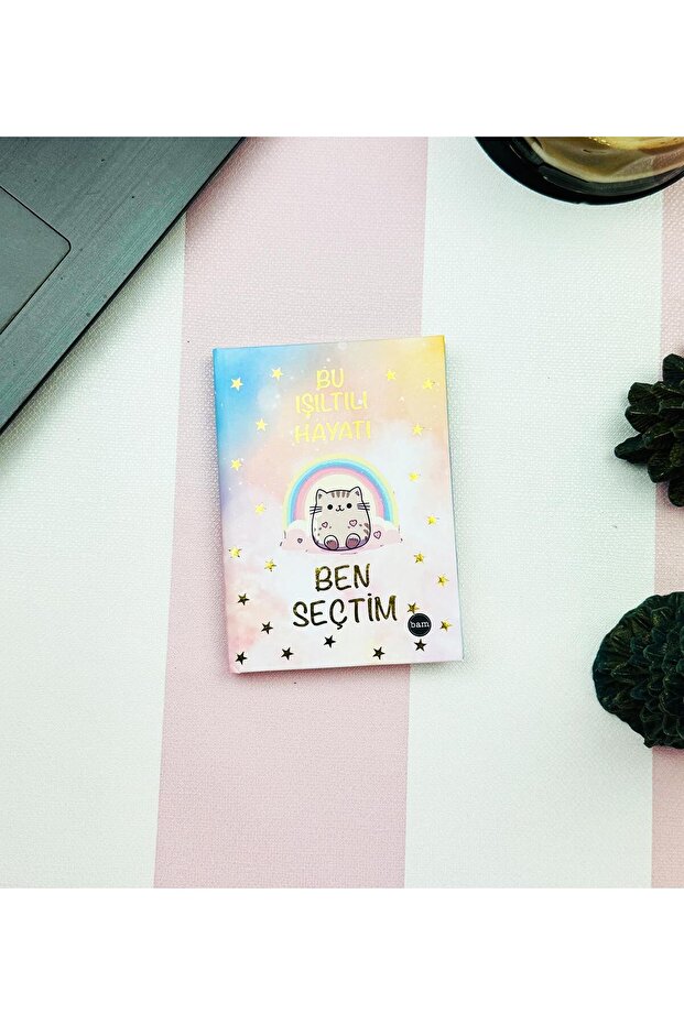 Shimmering Life - I Chose Designed Mini Notebook, Hard Cover